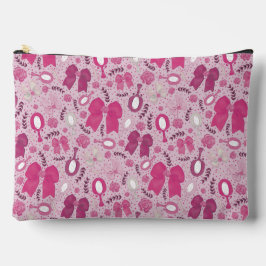 Romantische rosa Bögen und Rose Zubehörtasche