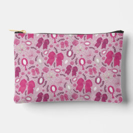 Romantische rosa Bögen und Rose Zubehörtasche