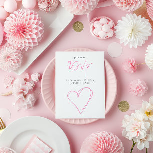 Romantische rosa Liebe uAwg Begleitkarte