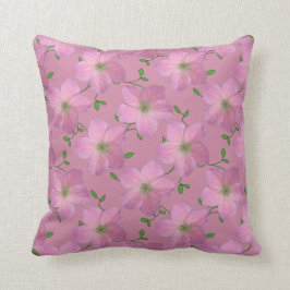 Romantische rosa Pelargonie-Blume auf irgendeiner Kissen