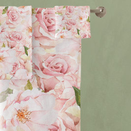 Romantische Rosa Rose Badhandtuch Set