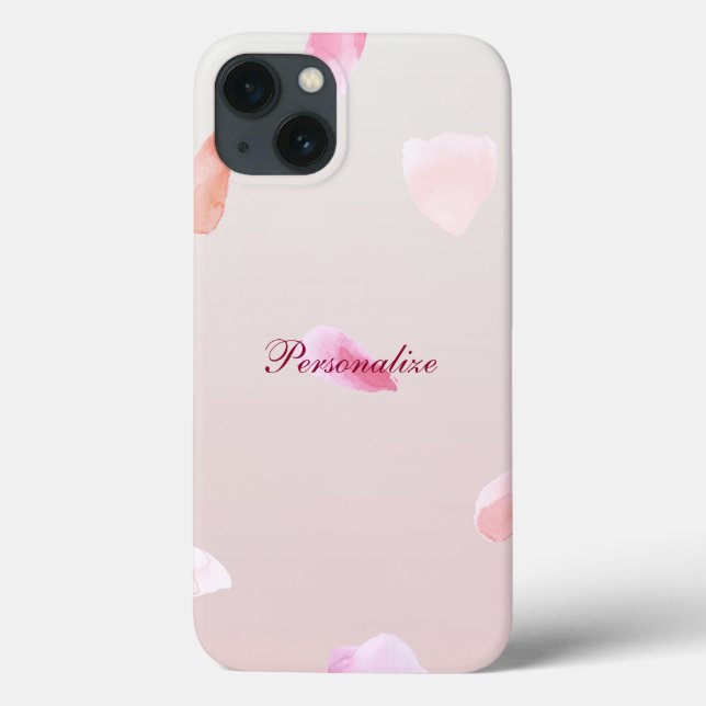 Romantische Rosa Rose Petal Case-Mate iPhone Hülle (Rückseite)