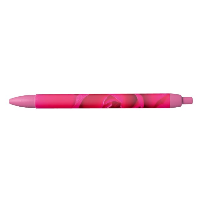 Romantische Rosa Rose v2 Kugelschreiber (Vorderseite)