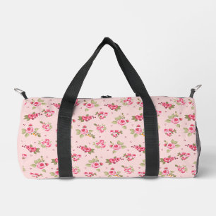 Romantische rosa Rosen Vintage-Blumen Duffle Bag