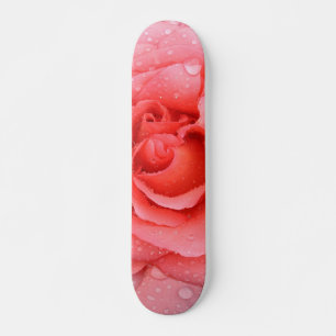 Romantische Rosa Rosentropfen Skateboard