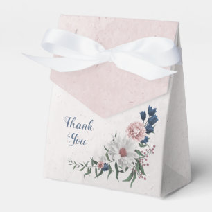 Romantische rosa weiße marineblumen grün Hochzeit Geschenkschachtel