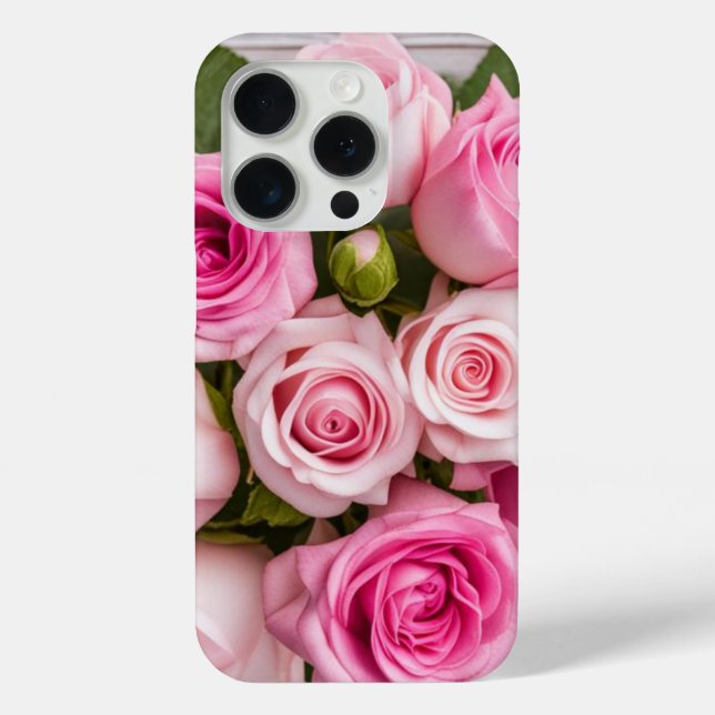 Romantische Rose Blume iPhone Case (Rückseite)