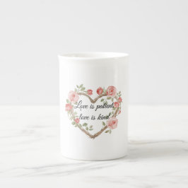 Romantische Rose Blumenkohl Liebe Prozellantasse