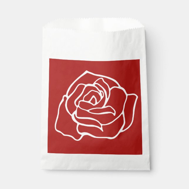 Romantische Rose Candy Geschenktütchen (Vorderseite)