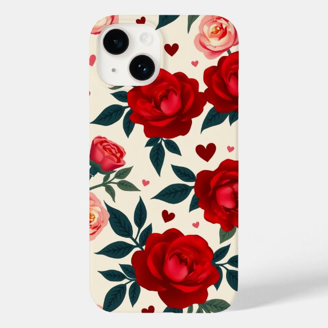 Romantische Rose Case-Mate iPhone Hülle (Rückseite)