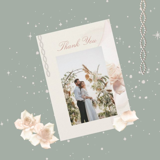 Romantische Rose Hochzeit Dankeschön Karten (Von Creator hochgeladen)