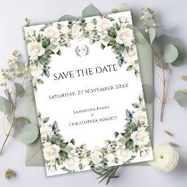 Romantische Rose Hochzeit im Garten Save The Date