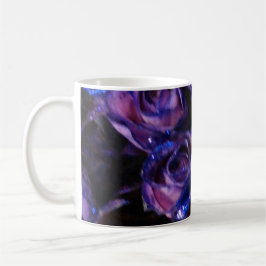 Romantische Rose Lila Glitzer Tasse Kaffee Schokol