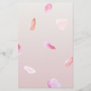 Romantische Rose Petals Briefpapier