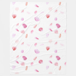Romantische Rose Petals Fleecedecke