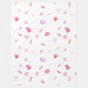 Romantische Rose Petals Fleecedecke