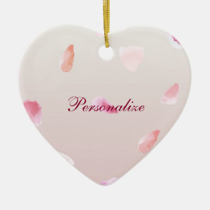 Romantische Rose Petals Keramikornament