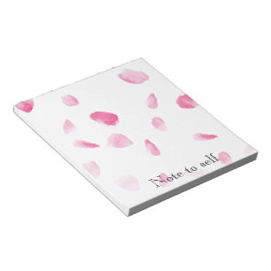 Romantische Rose Petals Notizblock