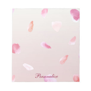 Romantische Rose Petals Notizblock
