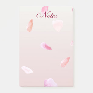 Romantische Rose Petals Post-it Klebezettel