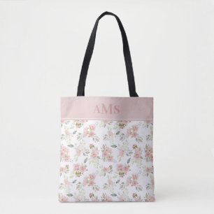 Romantische Rose   Rosa Monogramm