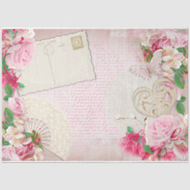 Romantische Rose Serie Design 12 Seidenpapier