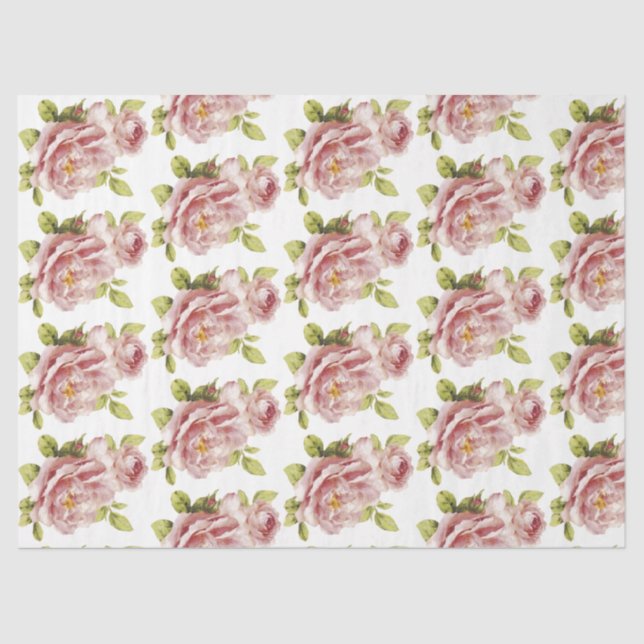 Romantische Rose Serie Design 16 Gewebepapier Seidenpapier (Vorderseite)