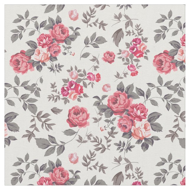 Romantische Rose Stoff (Nahaufnahme)