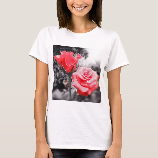 Romantische Rose T-Shirt (Vorderseite)