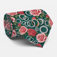Romantische Rose und glänzende Diamantrisse