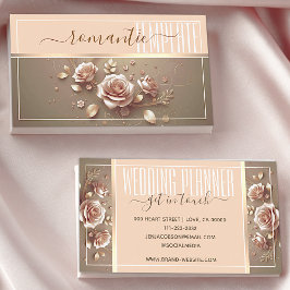 Romantische Rose Visitenkarte