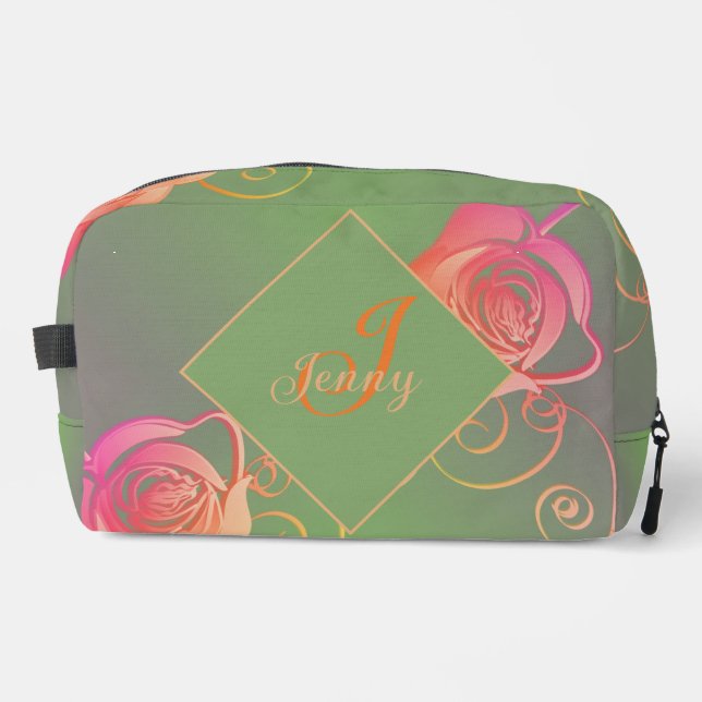 Romantische Rose   Waschbeutel (Vorderseite)