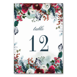 Romantische Rose Wasserfarbene Hochzeiten Tischnum Tischnummer