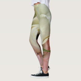 Romantische Rose Weich rosa Blume Leggings