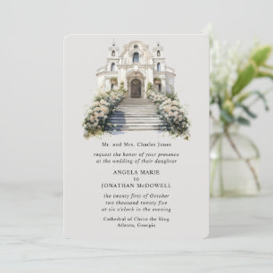Romantische Rosen-Hochzeitseinladung Einladung