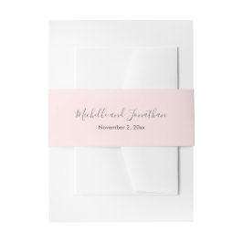 Romantische Rosen Hochzeitsfeier Bauchband Einladungsbanderole