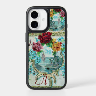 ROMANTISCHE ROSEN MIT ANTIQUER MEERESANSICHT-MONOG