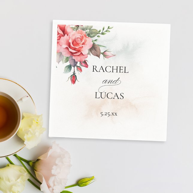 Romantische Rosen Serviette (Von Creator hochgeladen)