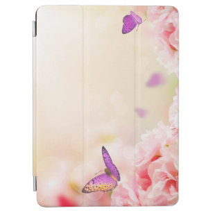 Romantische Rosen und Schmetterlinge iPad Air Hülle