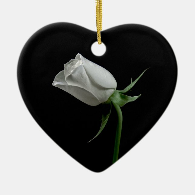 Romantische Rosen-Verzierung Keramikornament (Vorne)