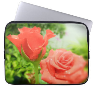 Romantische Rosenblumen Laptopschutzhülle
