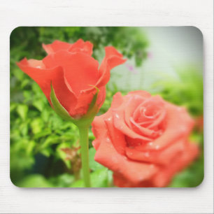 Romantische Rosenblumen Mousepad