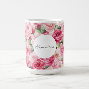 Romantische Rosenblüte Kaffeetasse