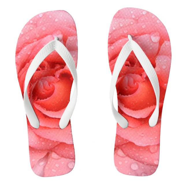 Romantische Rosenstrecken Flip Flops (Fußbett)