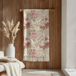 Romantische Röte Decke Vintage Valentinstimmung