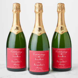 Romantische Rote Elegante Personalisierte Chic Hoc