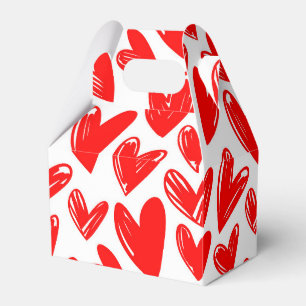 Romantische Rote Liebe Herz Muster Valentinstag Geschenkschachtel