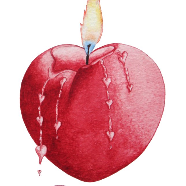 Romantische Rote Liebe Herzkerze für Hochzeiten Einladung (Von Creator hochgeladen)