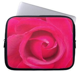 Romantische rote rosa Rose Laptopschutzhülle