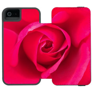 Romantische rote rosa Rose v2 Incipio Watson™ iPhone 5 Geldbörsen Hülle